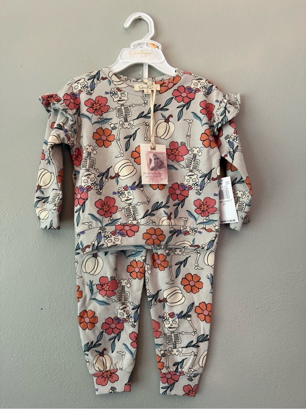 Jessica Simpson Floral Fall Outfit 2T